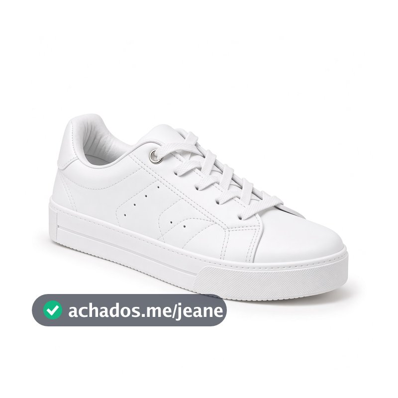 Tenis Feminino Casual Plataforma Confortável Macio Respirável Branco
