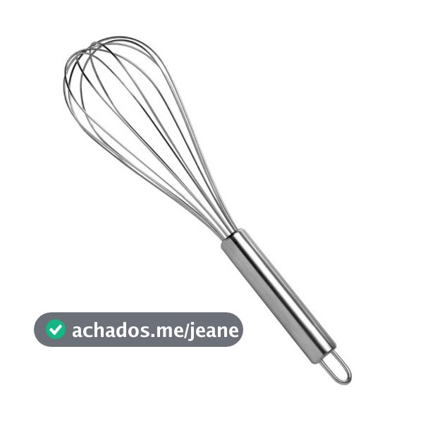 Batedor Fouet  Profissional De Ovos e Massas Cabo Reforçado e Normal 25cm Utensilio