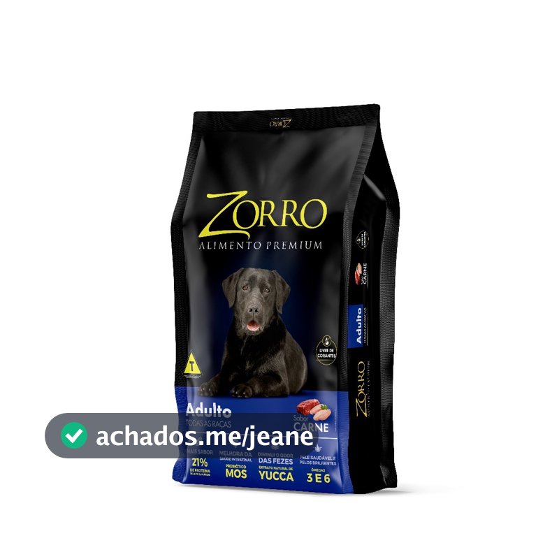 Ração Zorro Cão Adulto Todas as Raças 15 kg