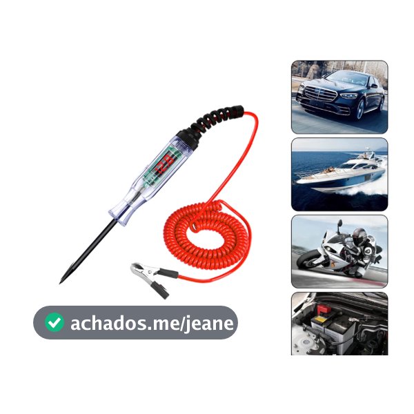 Testador De Circuito De Tensão Automotiva-Luz De Teste De Sonda De Diagnóstico 6V/12V/24V Para Carros E Caminhões