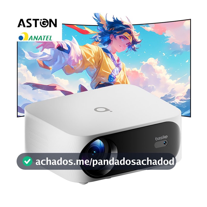 Astgn X Basike Projetor Full HD 1080p • Compacto • 20.000 lúmens • WiFi 6 + Auto-foco • Tela 180″