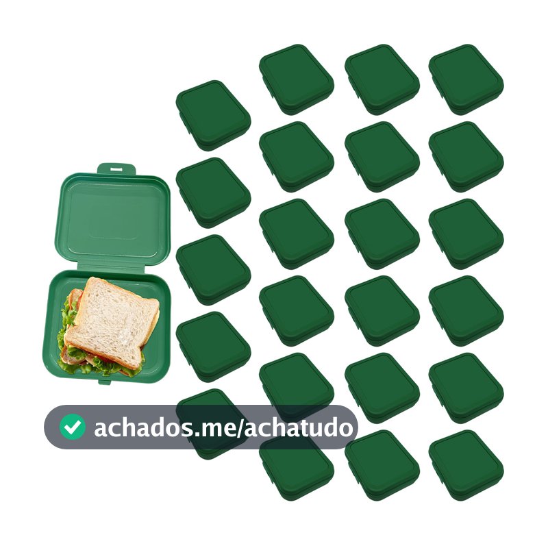 Porta Sanduíche Porta Lanche Infantil 300ml Plástico Resistente Lembrancinha Festa Escolar Kit 24pçs