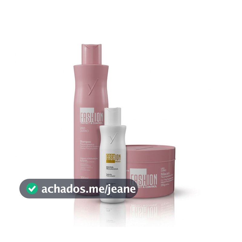 Kit Escova Progressiva Fashion Gold 150g