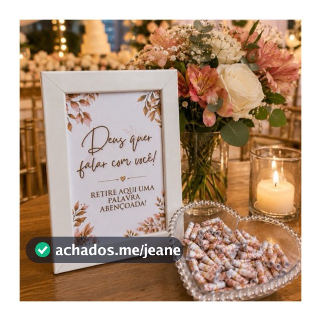 Recepção Cristã Casamento | Kit Deus Quer Falar com Você | Porta-Retrato + 100, 200 ou 300 Versículos Bíblicos