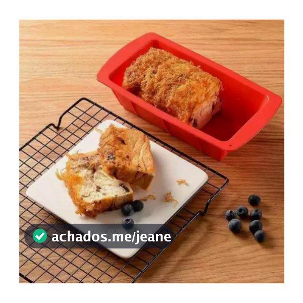 Forma Silicone Retangular Pão Caseiro Bolo Inglês Tam 25x12x7cm Antiaderente Assadeira Forno Cozinha