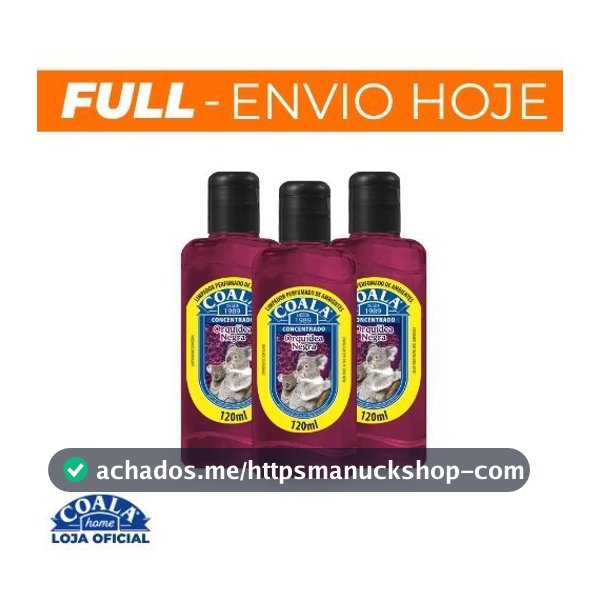 Kit 3 Limpadores Coala Orquídea Negra 120 ml