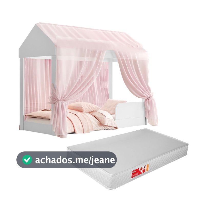 Cama Princesa Com Colchão Montessori Menina Infantil Docel Quarto Criança Carruagem Castelo