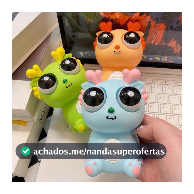 Brinquedo Dragão Antiestresse Olhos Saltando Divertido Brinquedo Anti-Stress Divertido, Perfeito para Presente
