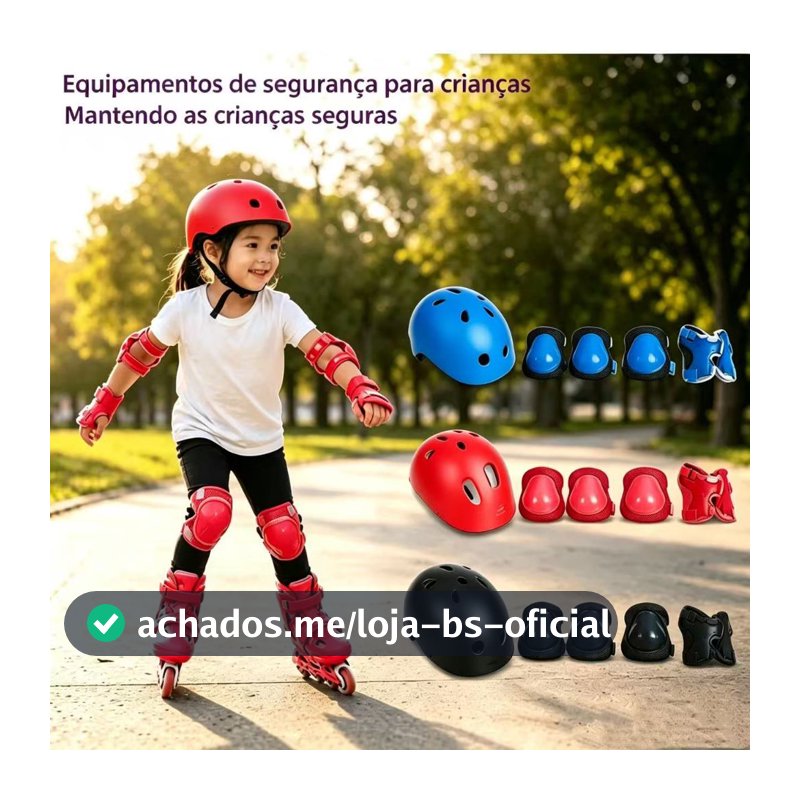 Kit de Proteção Infantil Unitoys Turma da Aventura com Capacete