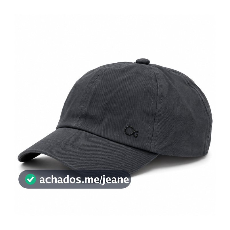 Boné Ogochi Masculino Básico Algodão Aba Curva Ajustável com Metal Confortável Casual Original