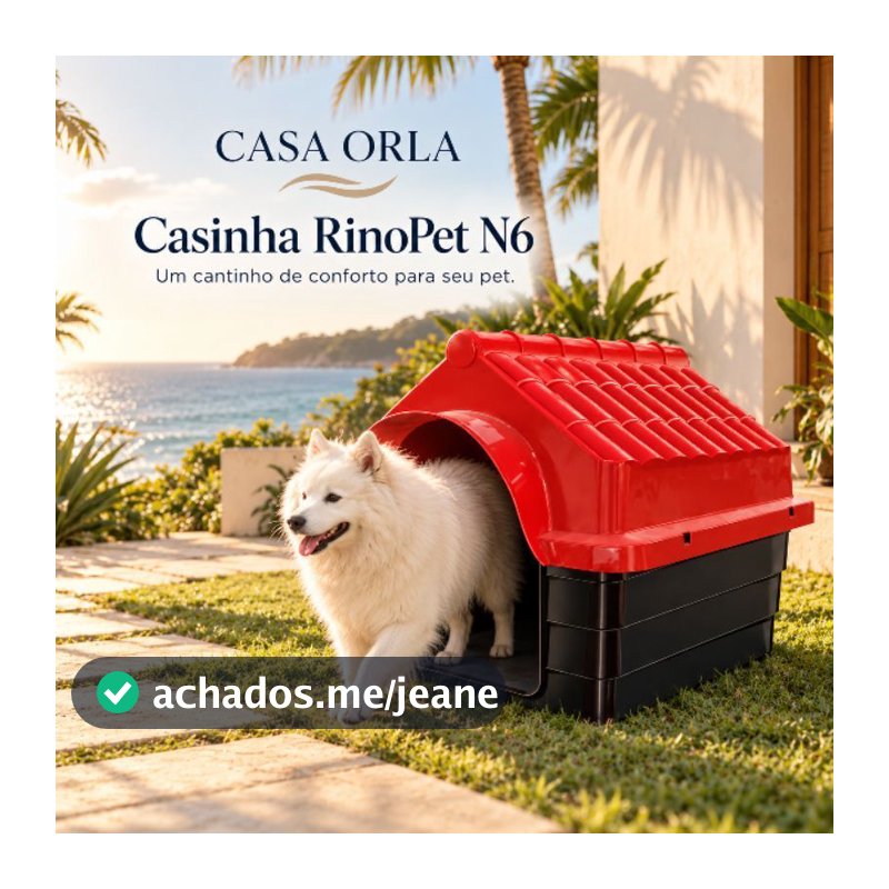 Casa Casinha Plastica De Cachorro Cães N6 Desmontável