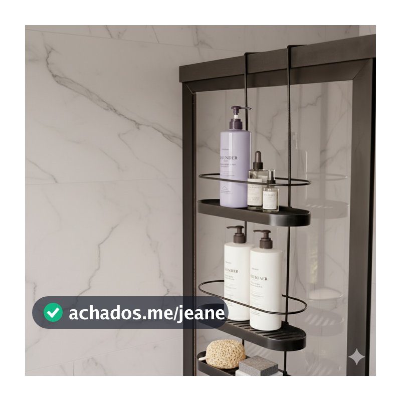 Suporte Shampoo Box Aramado 03 Andares Wave Triplo Reforçado Banheiro