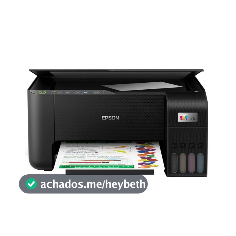 Multifuncional Tanque de Tinta Wireless 15ppm Epson EcoTank L3250