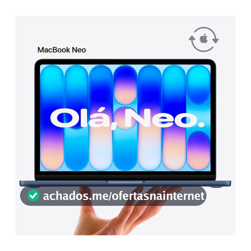 Notebook MacBook Neo Apple CPO 13" Chip A18 Pro CPU de 6 núcleos GPU de 5 núcleos 8GB RAM 256GB