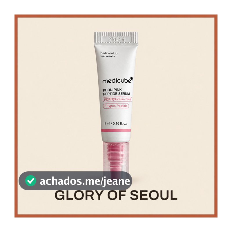 medicube PDRN Soro Peptídeo Rosa 5ml Mini | Facial Coreano Com Peptídeos