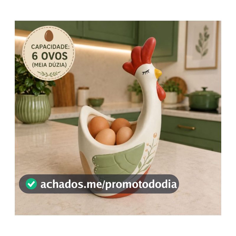 Galinha de Cerâmica Porta Ovos Porta Talheres Porta Utensilios Organizador de Cozinha Decorativo
