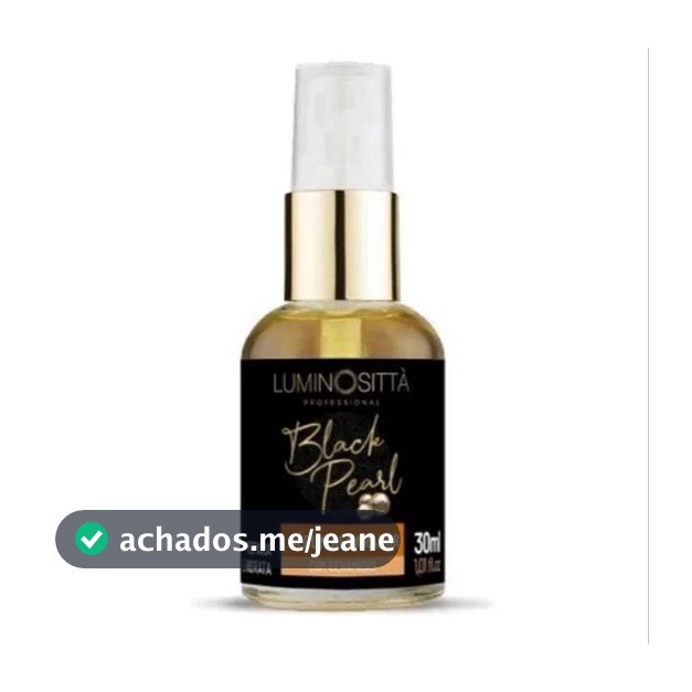 Reparador De Pontas Serum Black Pearl 30 Ml - Luminosittà
