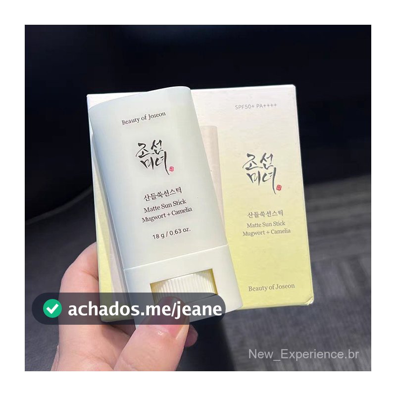 Protetor Solar em Bastão Matte Beauty Of Joseon 50+ Anti-UV Luz Azul, Aplicação Refrescante, Não Oleoso, Hidratante