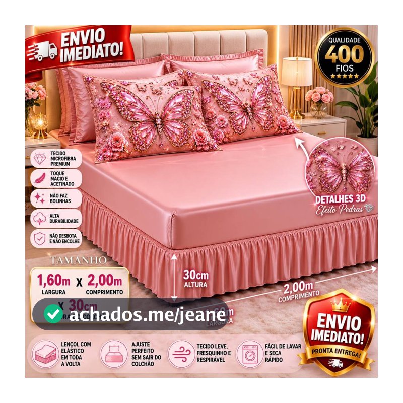 Jogo de Lençol 3 peças Fronha Tecido Macio - QUEEN CASAL  ESTAMPA EXCLUSIVA