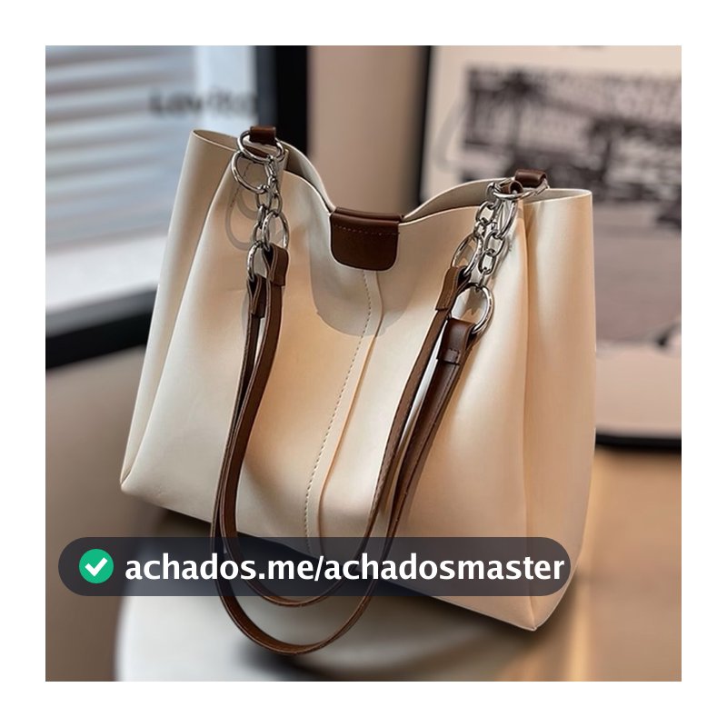 Bolsa Tote Feminina de Grande Capacidade — Estilo Casual, Ombro e Mão, Ideal para Estudantes