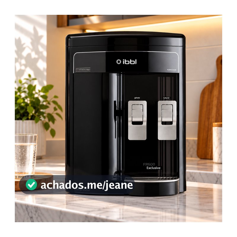 Purificador de Água IBBL FR600 Exclusive Preto Compressor 220V Água Natural e Gelada