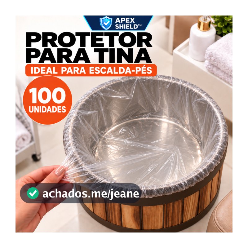 Protetor Plástico para Pedicure Descartável 100UN – Uso Profissional