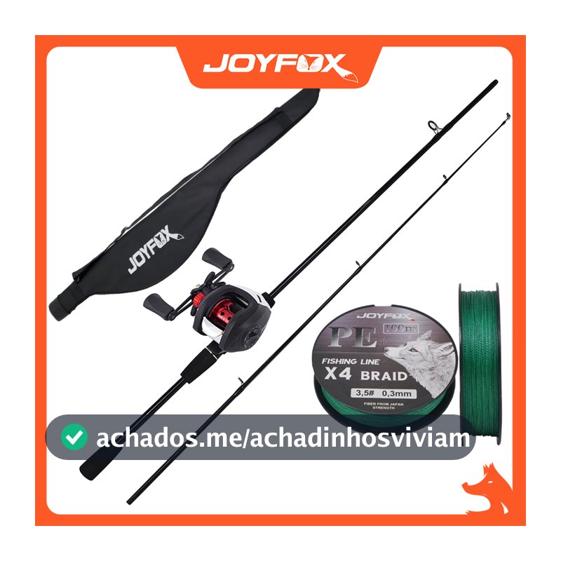 Vara De Pesca Carretilha Pesca 17+1 Rolamentos JOYFOX