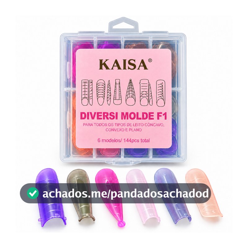 Molde F1 Colorido KAISA Diversi Color 6 Formatos Bailarina Stiletto Quadrado Curvo Mandorla Russo