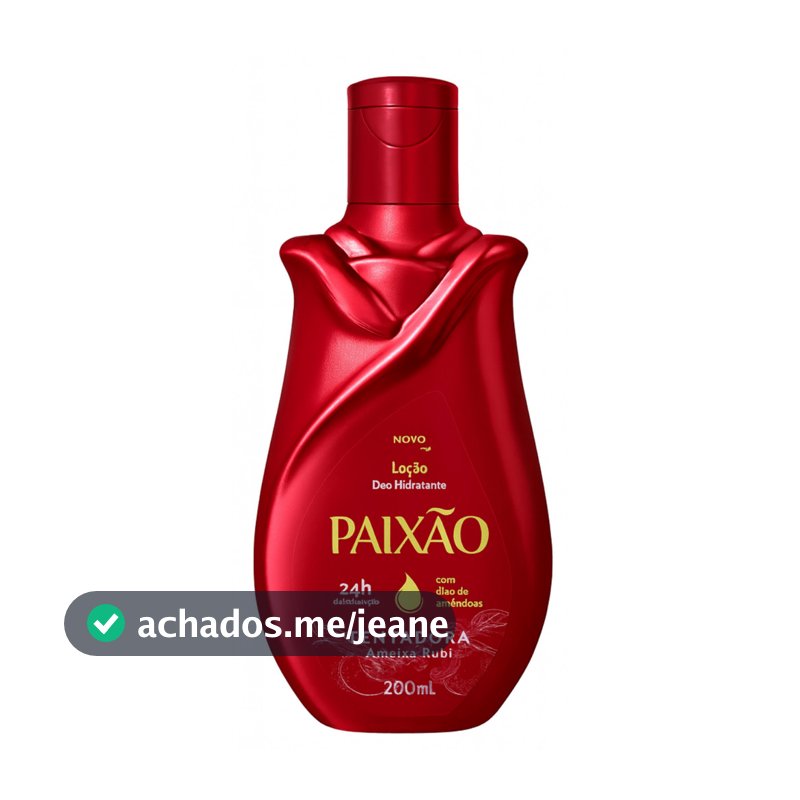 Loção Paixão Hidratante Tentadora 200ml Corpo Hidratante Perfumado Rápida Absorção Pele Macia
