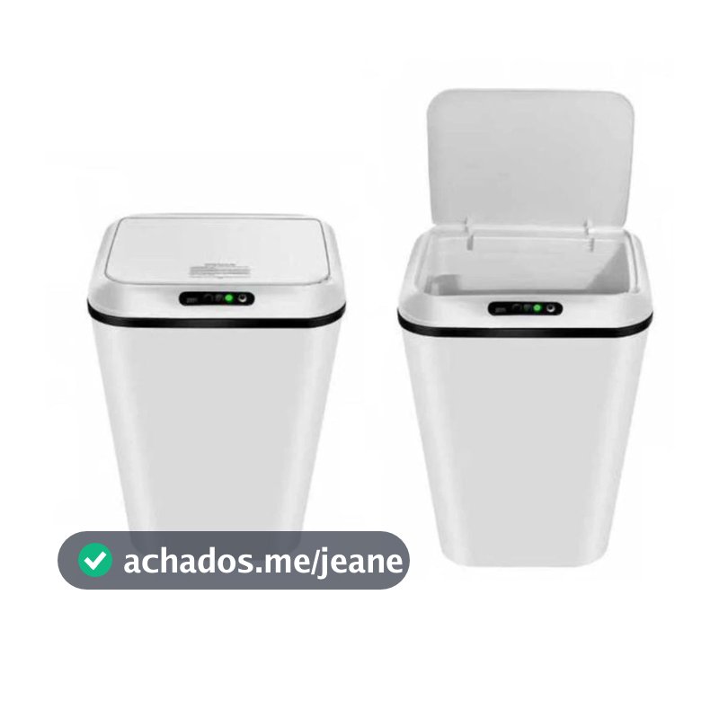 Lixeira Inteligente Com Sensor Automática Banheiro Lixeira Automática De 16 Litros Com Sensor Balde Lixo