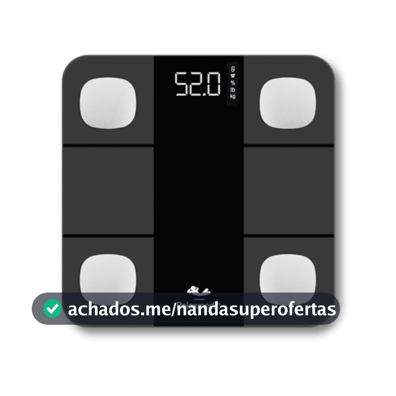Balança Digital Corporal Bioimpedância Smart Aplicativo Bluetooth Relaxmedic