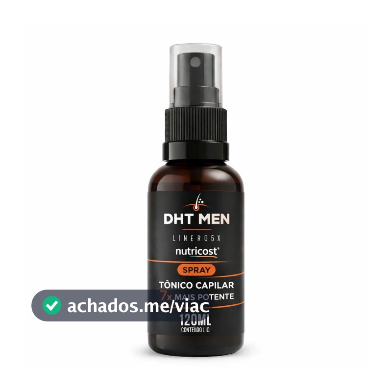 1 Tônico Capilar DHT Men 120 ml Spray - Uso Contínuo