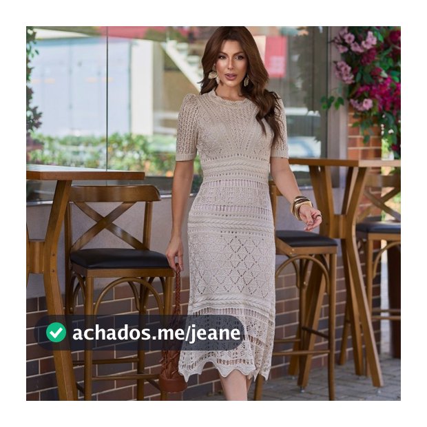 Vestido Rendado Premium Elegante Midi Modal Esmeralda Moda Evangélica Chic Batizado Noivado Manga Curta Xela Malhas