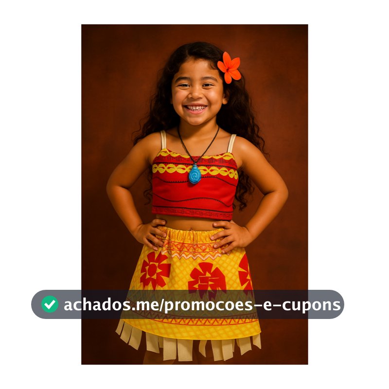 FANTASIA INFANTIL FESTAS MOANA - PARA AS MENINAS