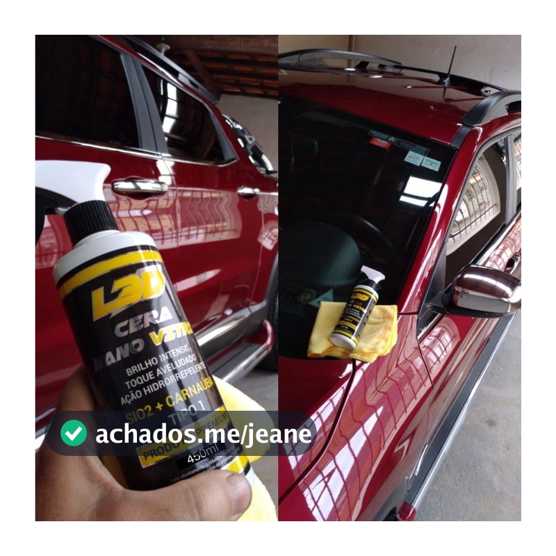 Cera Cristalizadora Nano Vitri L3D 450ml Espelhamento Fácil
