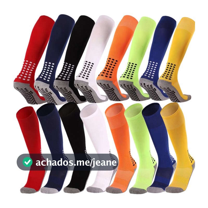 Novo Meião de Futebol Esportivo Antiderrapante Soccer MDL 09
