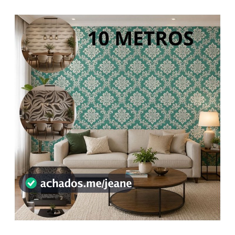 Papel de Parede Decorado Autoadesivo Decoração Casa Quarto Lavável Rolo Adesivo para Casa 10m x 45cm