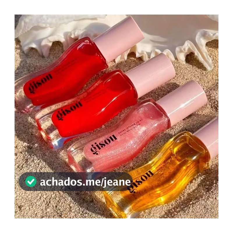 Gisou mel Lip Gloss Melancia Cereja Morango Oil Labial 8ml