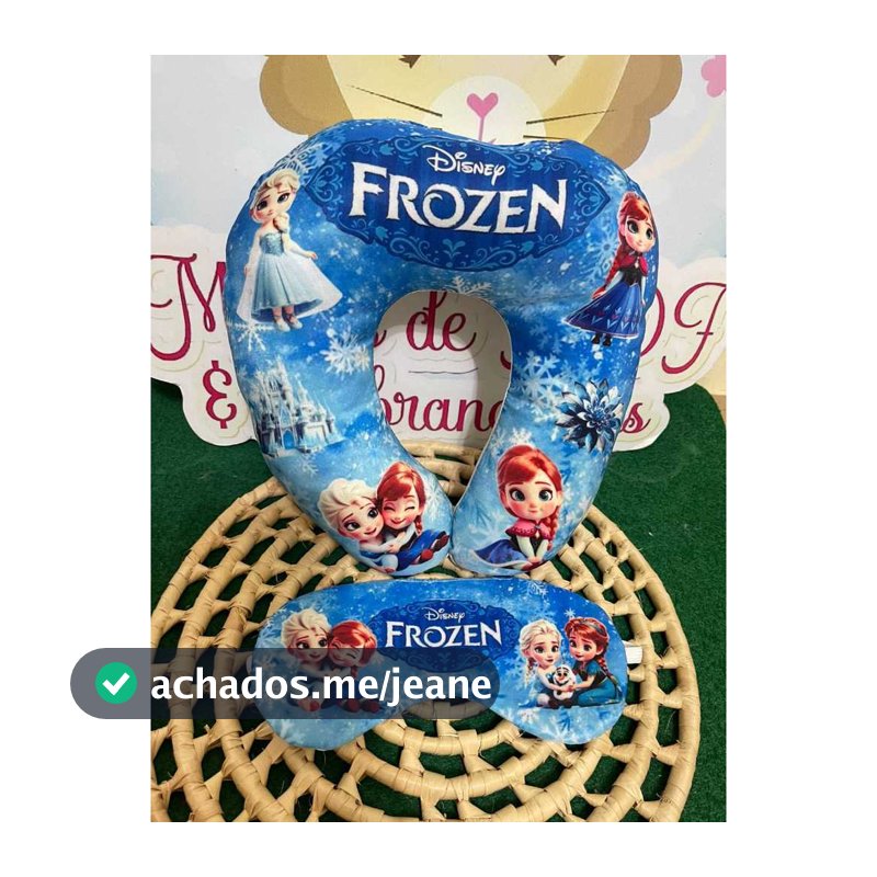 kit soninho almofada de pescoço com tapa olho