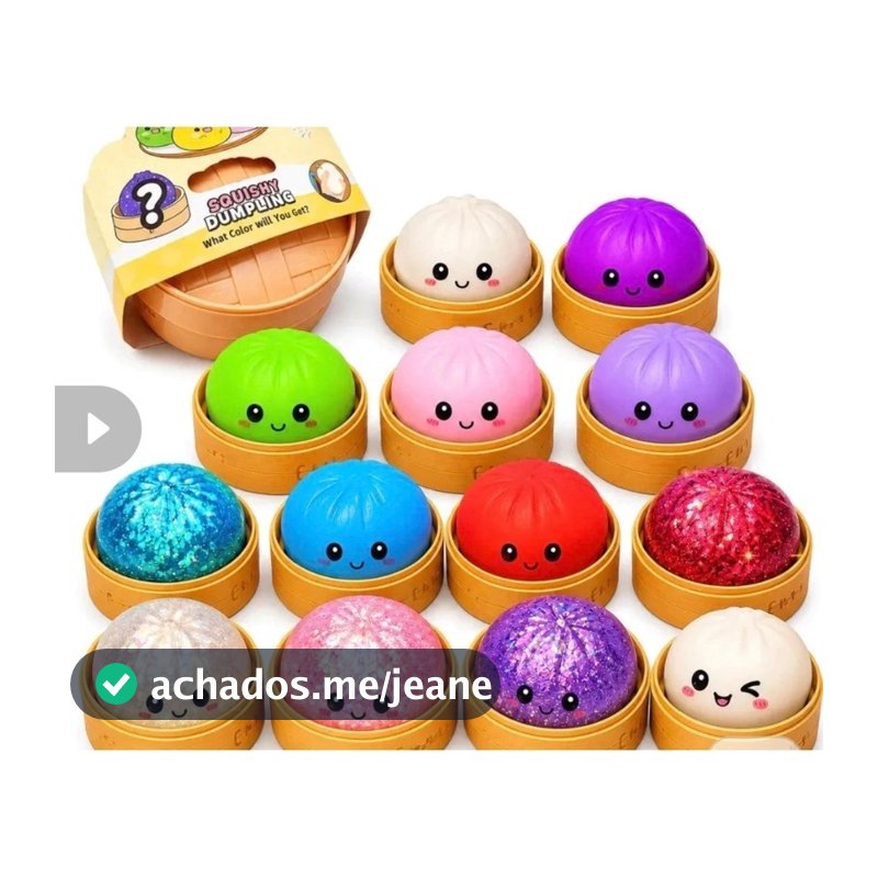 Dumpling Squishy – Brinquedo Sensorial Antiestresse!