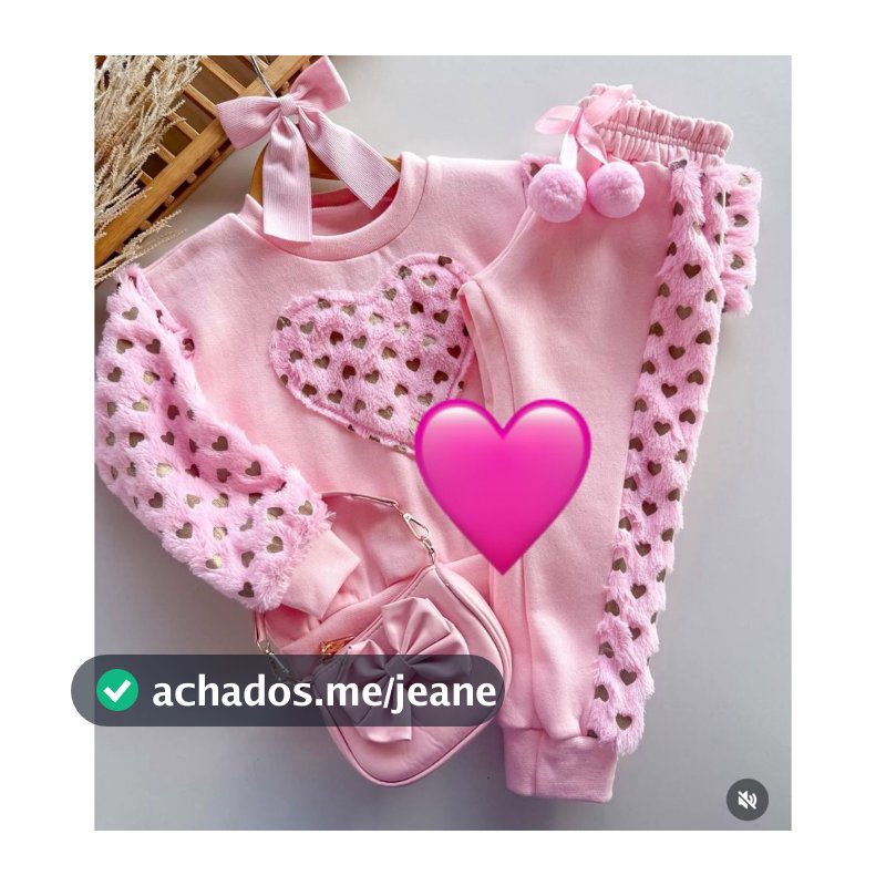 Conjunto de Moletom Infantil Feminino Inverno Luxo Short Saia