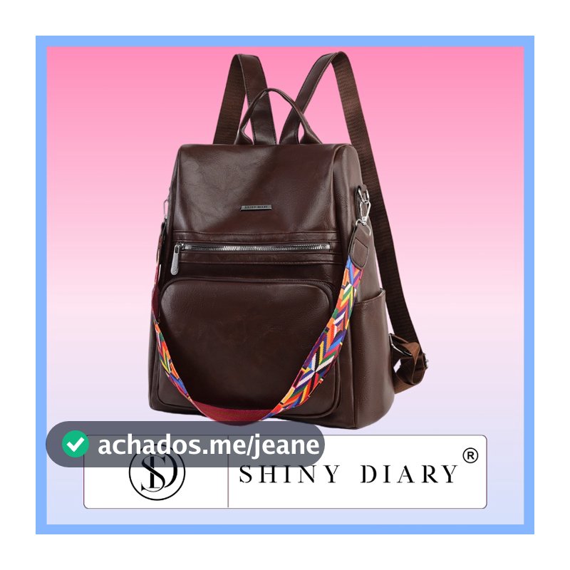 Mochila Bolsa Feminina GRANDE Escolar Trabalho Viagem Couro Sintéticos
