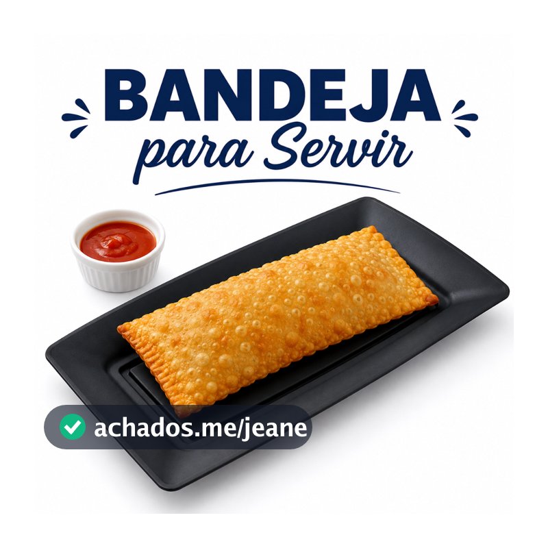 Kit 10 Bandeja Petisqueira Retangular Plástico Resistente para lanchonete pastel espetinho