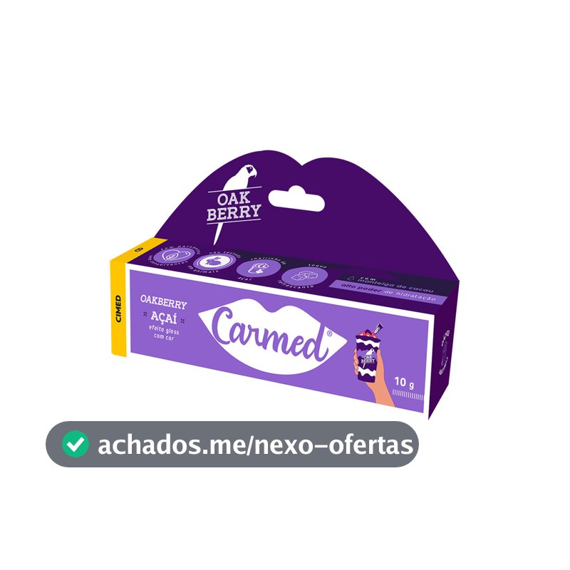 Hidratante Labial Carmed Açai Oakberry10g