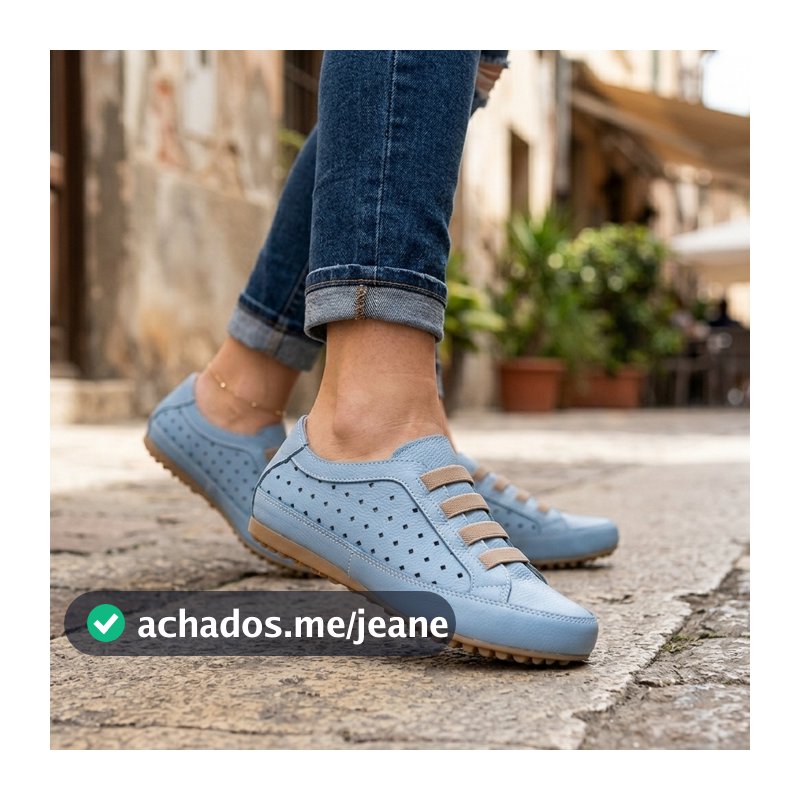 Tênis Casual Sapatilha Mocassim Feminino Couro Legítimo Conforto Leve Macio 33 ao 42
