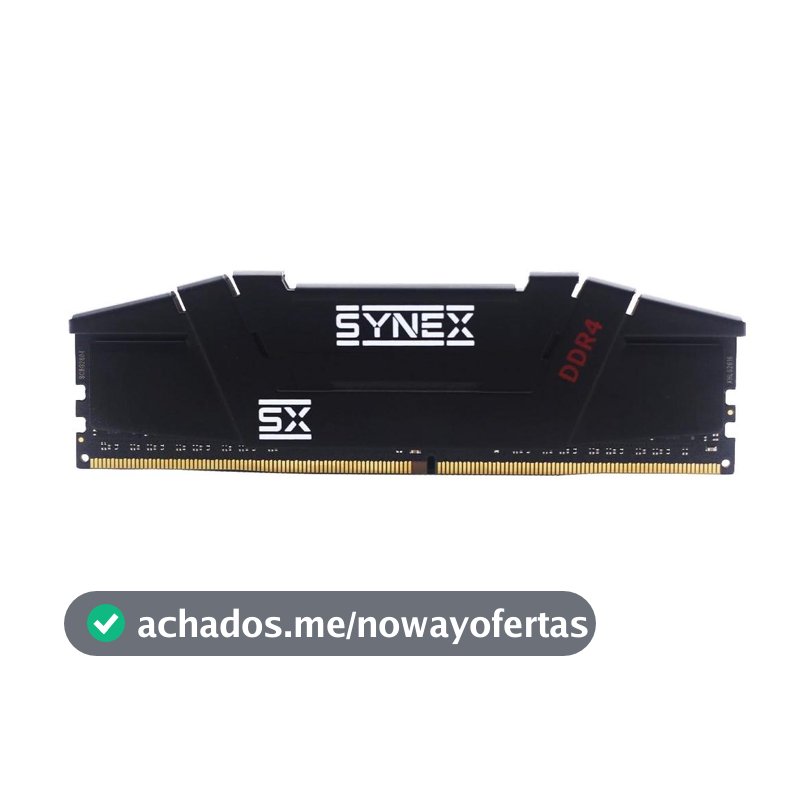 Memória DDR4 Synex, 16GB, 3200MHz, Preto