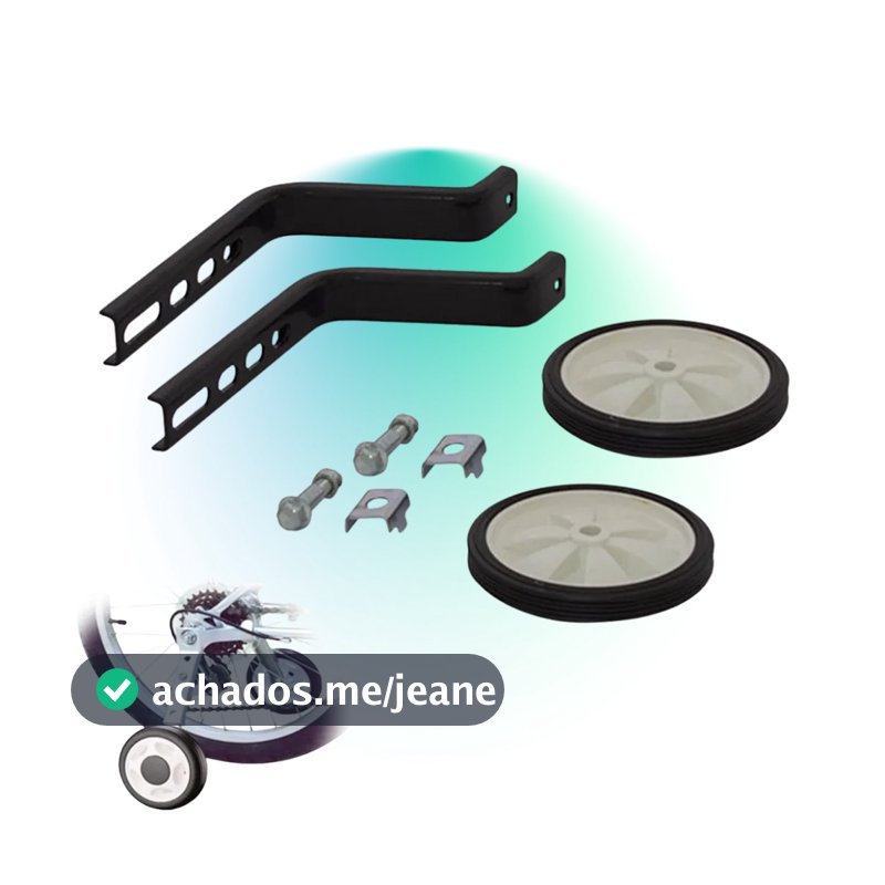 Rodinha Lateral Reforçada Para Bicicleta Infantil Aro 12 14 16 18 20 Aço Regulável Resistente