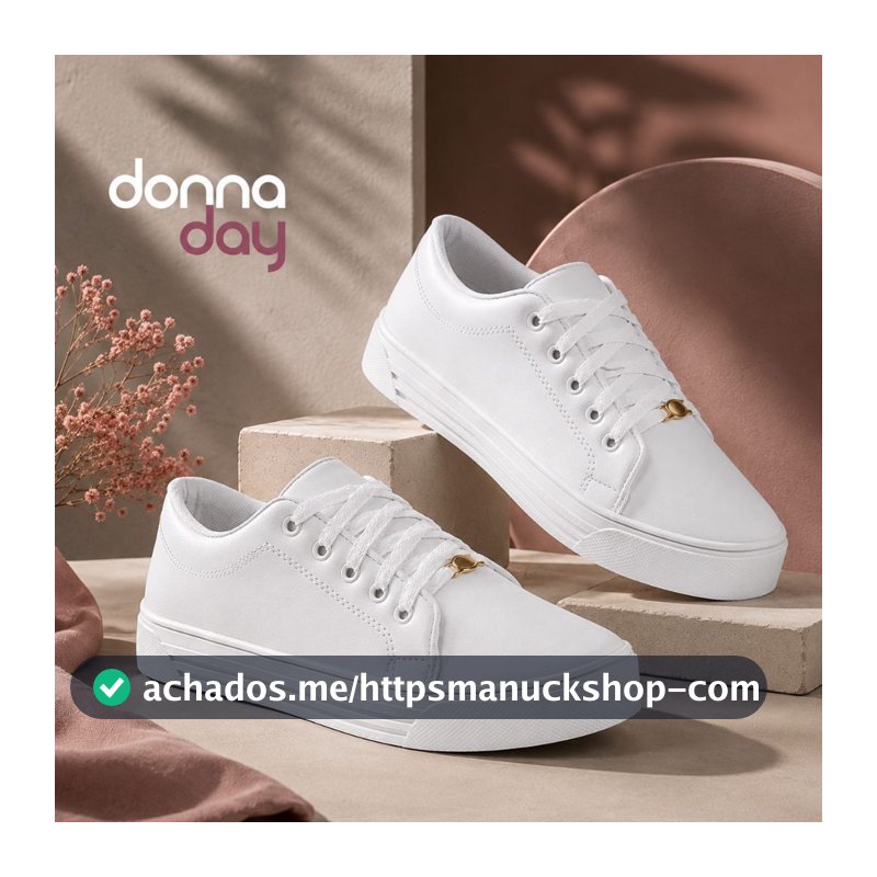 Tenis Feminino Casual Donna Leve Confortavel Basico Dia a Dia Minimalista Versatil