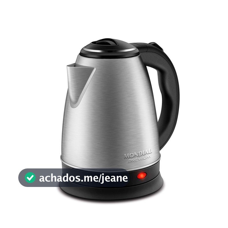 Chaleira elétrica 2 litros 1.200 watts Premium Inox - CE-06 - Mondial