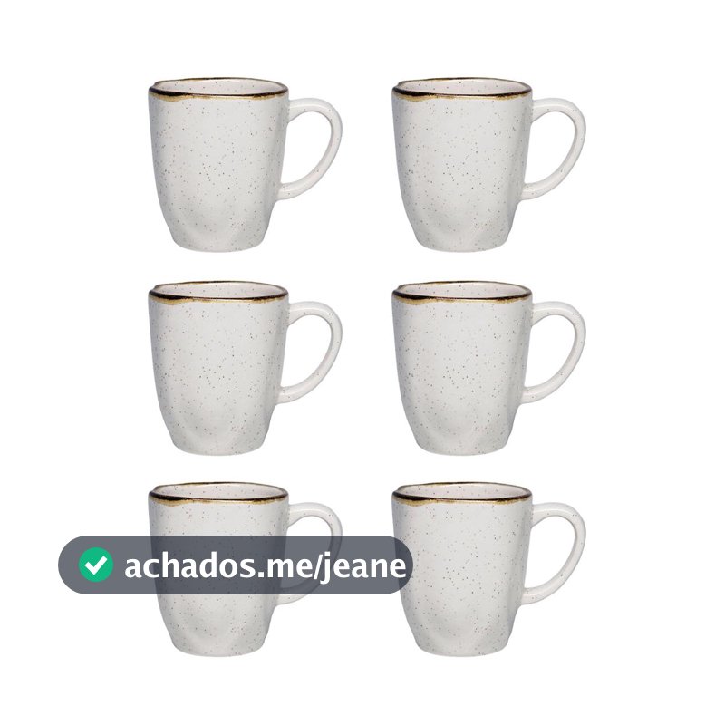Jogo de 6 Canecas 380ml Oxford Ryo Maresia